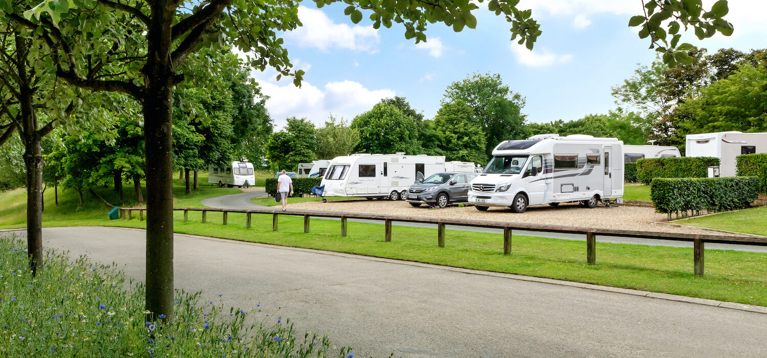 Caravans at St Helens in the Park
